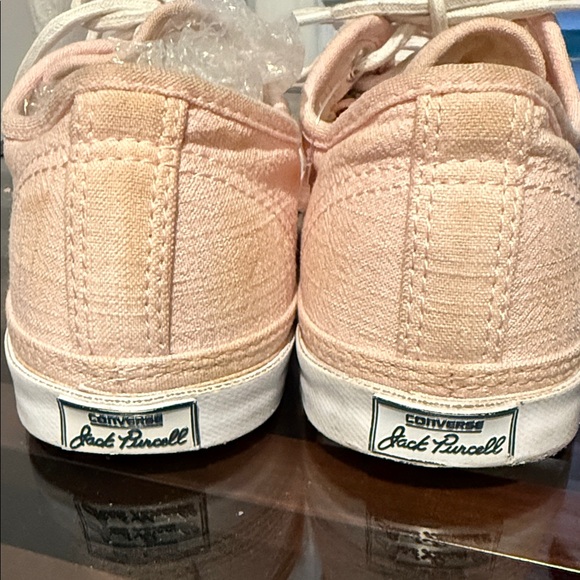 Converse Jack Purcell Light Peach Canvas Sneakers - Picture 7 of 7